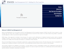 Tablet Screenshot of emesfunds.com